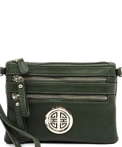 Fashion Logo Clutch Crossbody Bag WU001L OLIVE